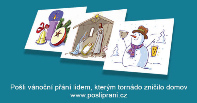 CharitaCesko's tweet photo. Pro lidi v obcích zasažených tornádem budou letošní Vánoce jiné. Podpořte je napsáním vánočního přáním 🎄✨ Vytiskneme je a rozdáme lidem. Věříme, že jim slova podpory dodají sílu do dalšího zvládání situace, a že pro ně Vánoce budou o něco hezčí.
#promoravu