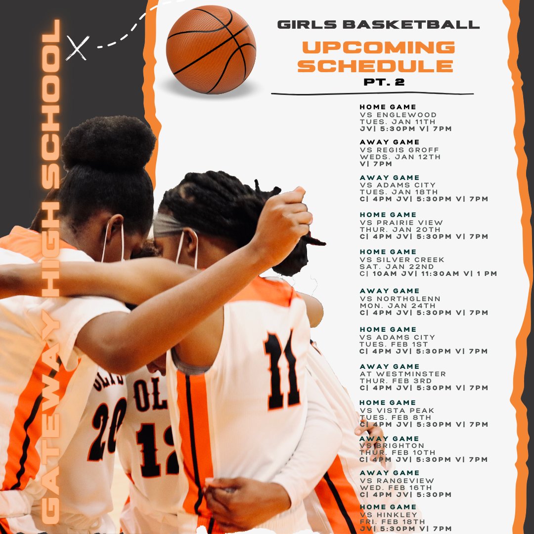 Schedule this season!!! Leggo Ladies! #HustleandMotivate😤