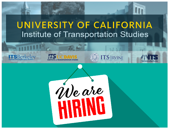 Join the UC Institute of Transportation Studies team! UC ITS is looking for a Research Program Coordinator to support the management of #transportation #research programs at UC Berkeley, UC Davis, UC Irvine, and UCLA.

Learn more: ucits.org/jobs/research-…

<a href="/ucla_its/">UCLA ITS</a> <a href="/BerkeleyITS/">ITS Berkeley</a>