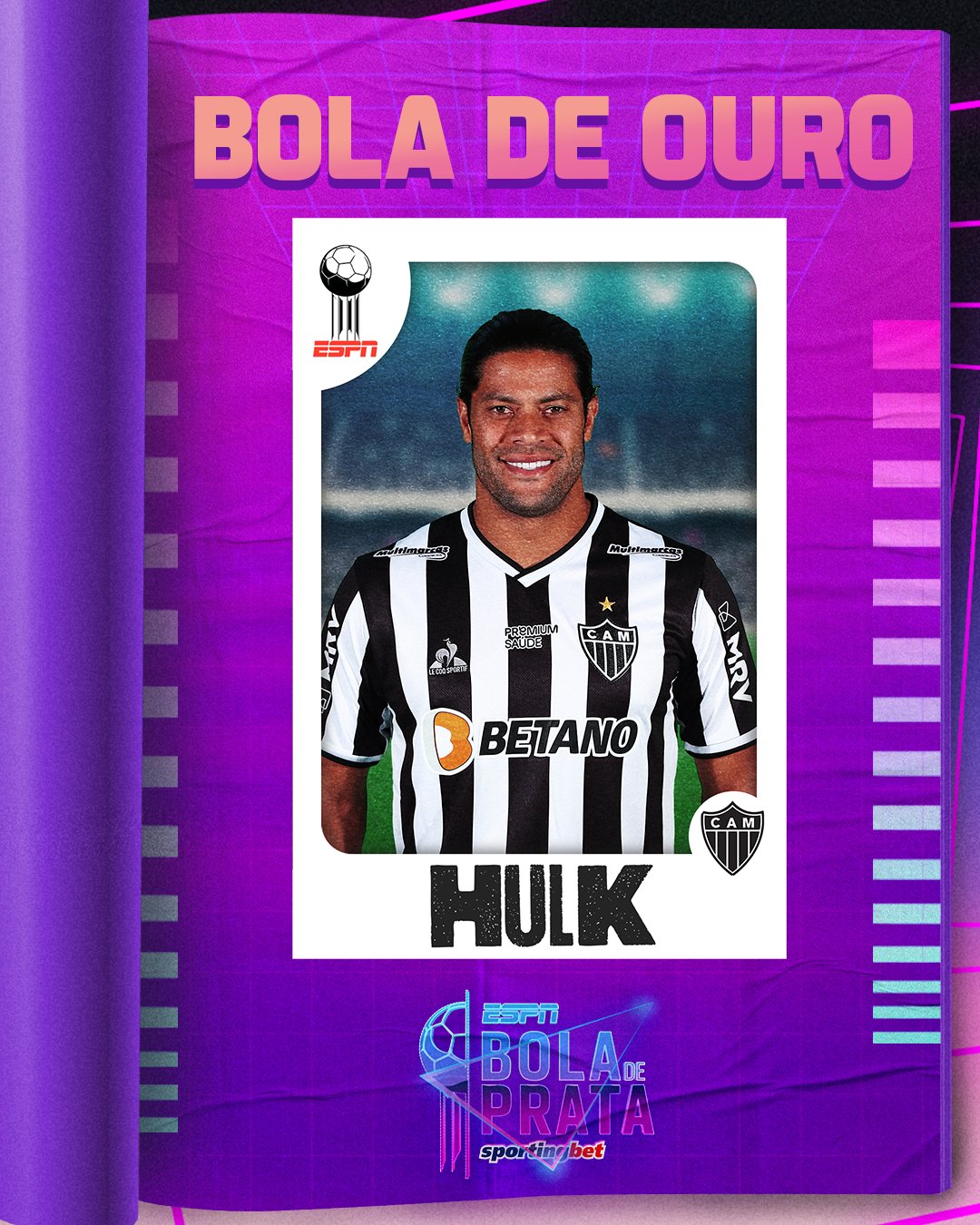 Hulk é o vencedor da Bola de Ouro no masculino