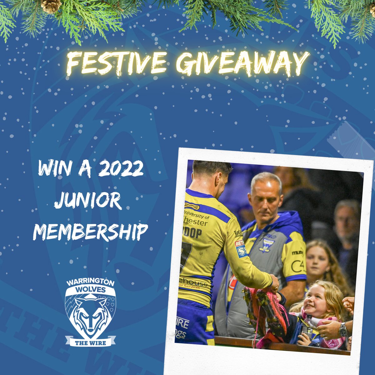 WarringtonRLFC's tweet photo. ⭐️ COMPETITION ⭐️

🐺 We're giving away 4x 2022 junior memberships for a stand of your choice! The perfect gift for your little ones! 

✅ To enter simply like &amp; RT this post 

Ends midday Monday - Good luck! https://t.co/uu6wSHAHh6