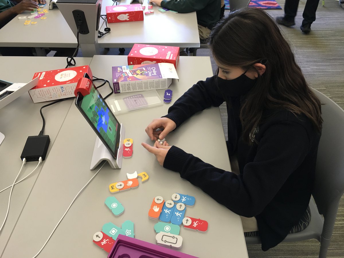 ginannf's tweet image. Finishing up our #HourofCode2021 week today! We set up stations throughout the Learning Commons so all students had the opportunity to visit and try different coding activities. @CurreyIngram