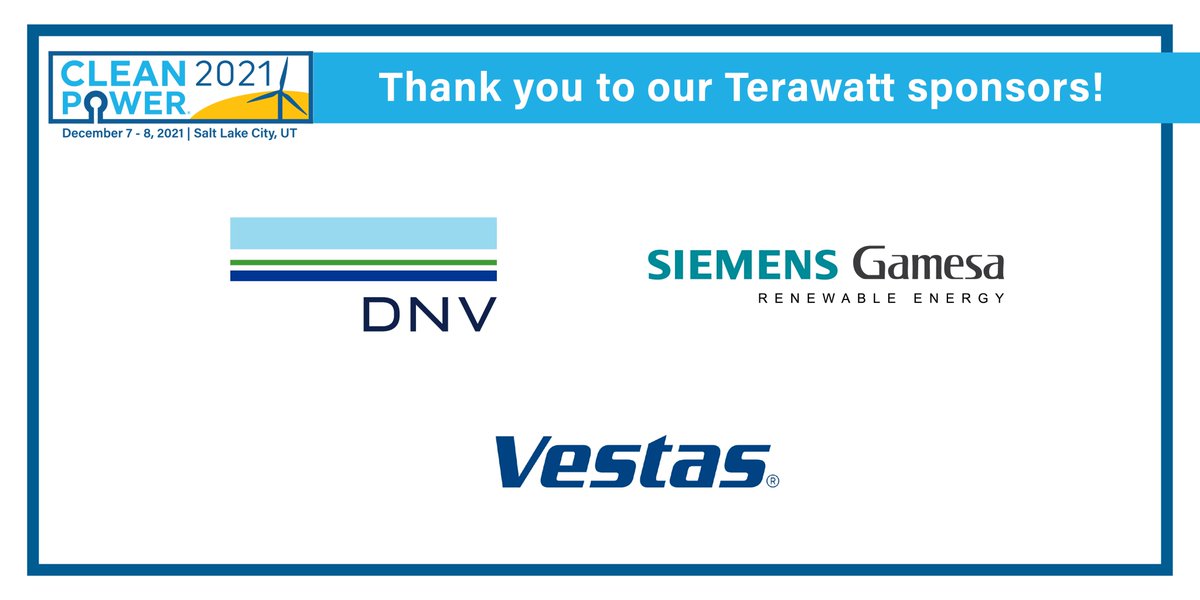 USCleanPower's tweet photo. We were so glad to bring the industry together to recharge๐& reunite in-person this week at #CLEANPOWER2021 in Salt Lake City, & we couldnโt have done it without our generous sponsors! Thank you for your support as our industry works together to accelerate the energy transition. https://t.co/SuMB5CmgQY