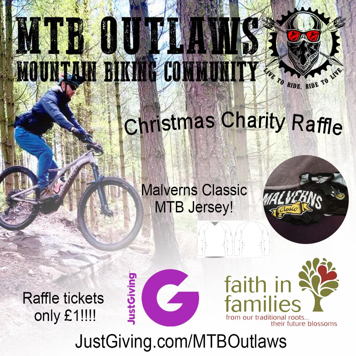 Get involved in the #mtboutlaws #christmas #charity #raffle All proceeds go to <a href="/FIFNotts/">Faith in Families</a> #christmasappeal2021 #raffletickets only £1
Buy through #justgiving #donation 

JustGiving.com/MTBOutlaws 

#enduro #mtblove #mtblifestyle #cyclinglife #mtb #bikerides #bikeride #mbuk #Riders