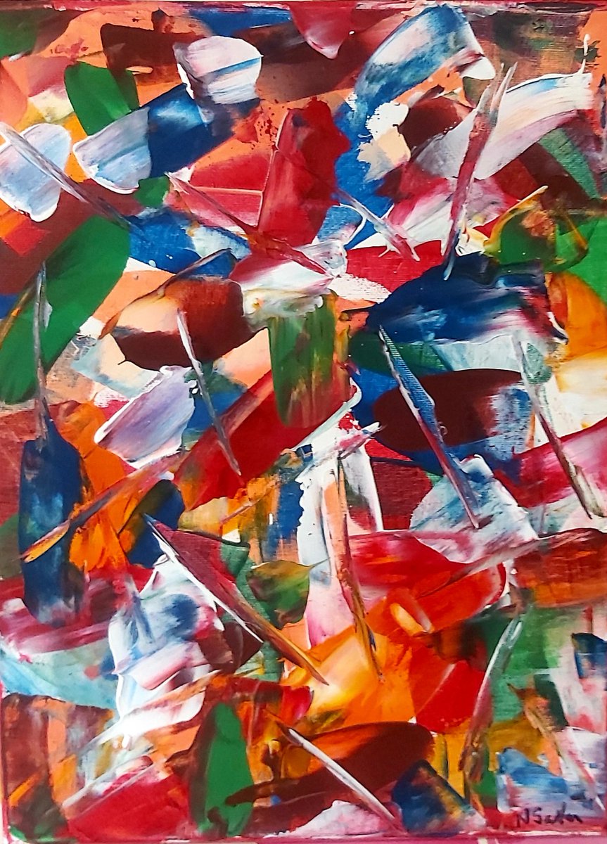 Color Mash Up 2 
Or Colour Mash Up 2 ha 

#Abstract #abstractpainting #abstractartist #AbstractArt