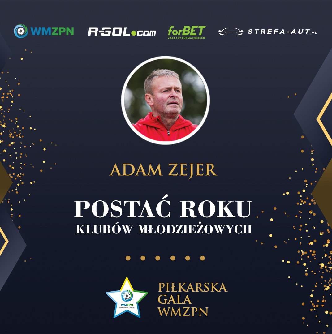 wmzpn's tweet photo. ⚽🏆📷 Przed nami rozstrzygnięcie pierwszej kategorii na #PiłkarskaGalaWMZPN. Postacią Roku Klubów Młodzieżowych zostaje Adam Zejer, który prowadzi drużynę Stomilu Olsztyn w Centralnej Lidze Juniorów.
#StrefaAut https://t.co/uZVADSCamO @iforbetpl https://t.co/WVqmyV4YBy