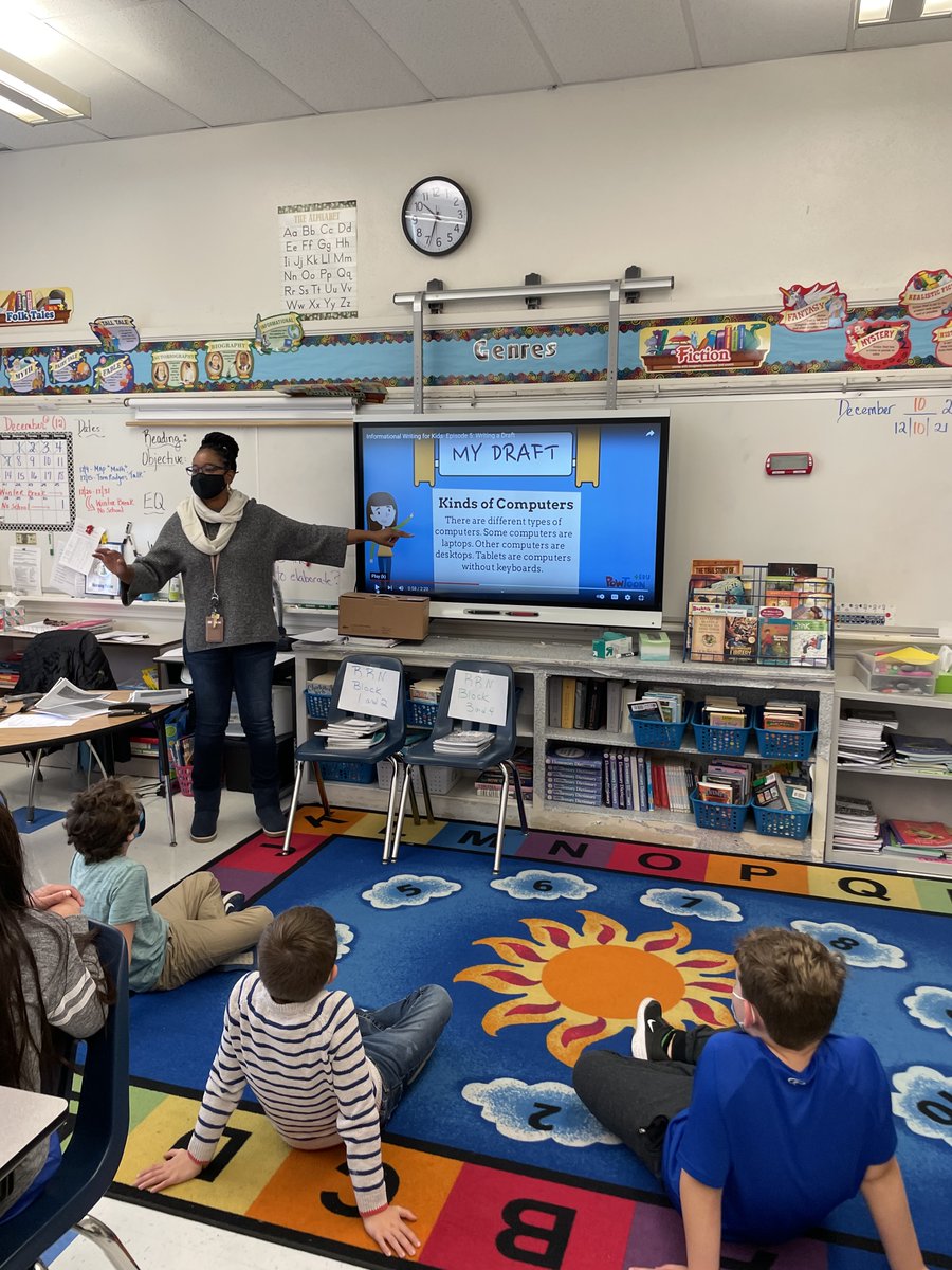 Another great visit today at George Mason Elementary School. Students learn about writing an essay.