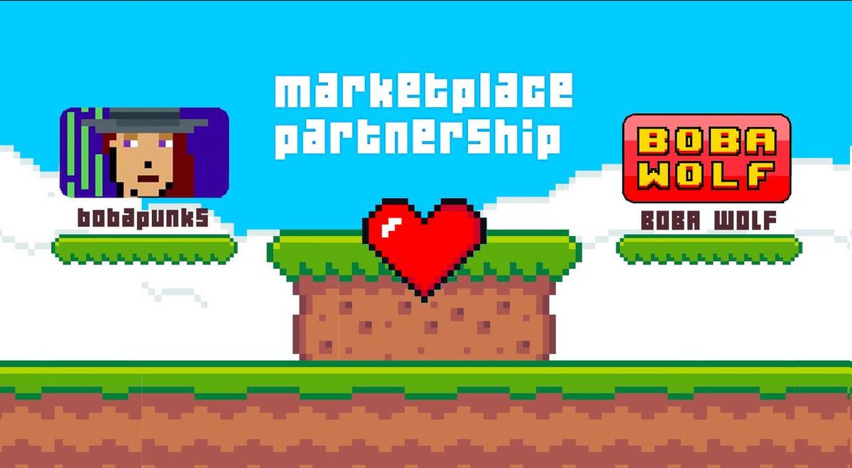 Awesome news! #BOBA Punks' marketplace is scaling and you'll soon be able to trade 🐺 <a href="/BobaWolf_game/">BobaWolf（🧋，🧋）</a> #NFTs on it! Be sure to check their rad designs and the cool game they'll release after the mint 🐑