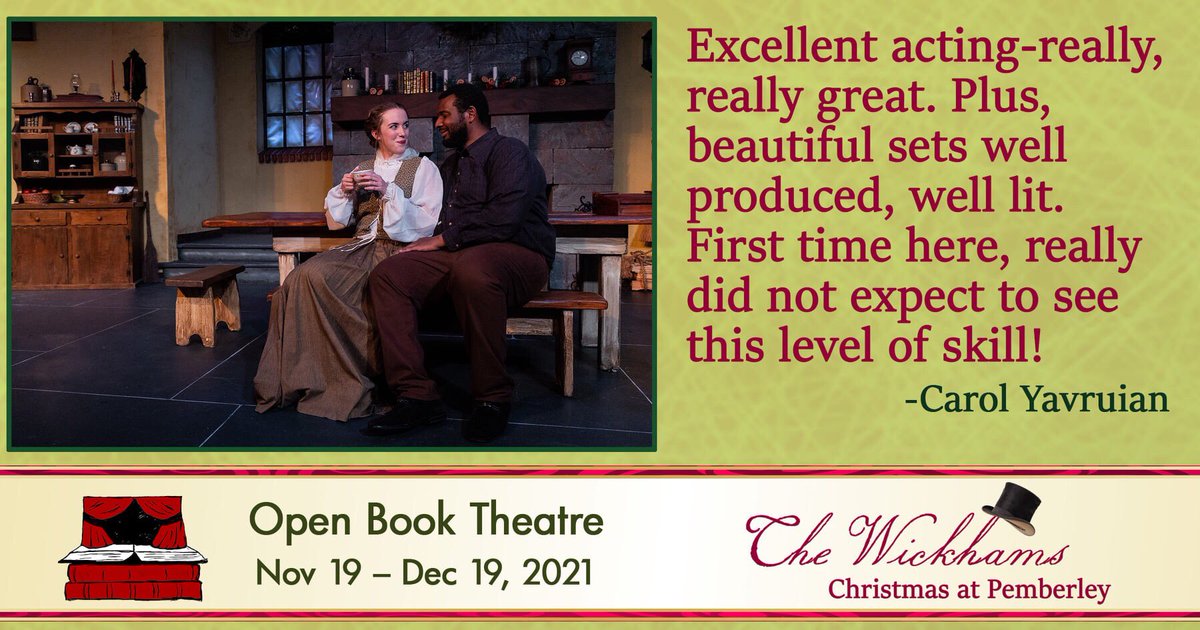 OpenBookTC's tweet photo. Tickets are going fast for our final two weekends! Don’t miss this beautiful show! #theWickhamsOBTC https://t.co/A18133bcYK