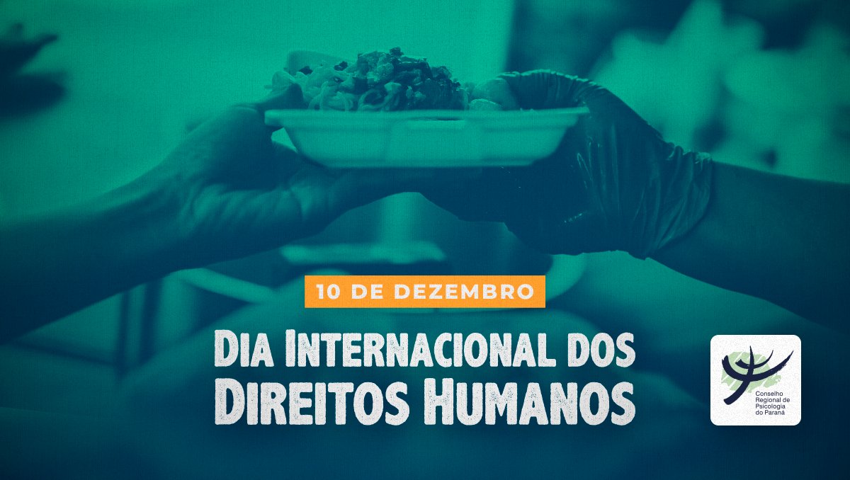 crp_pr's tweet image. &quot;A Psicologia pode contribuir para um debate ampliado junto com a sociedade, pensando que a fome não é apenas a ausência de comida, mas de toda uma rede de direitos que deixam de ser garantidos.&quot; Leia mais sobre o #DiaInternacionaldosDireitosHumanos em: crppr.org.br/direitos-human…