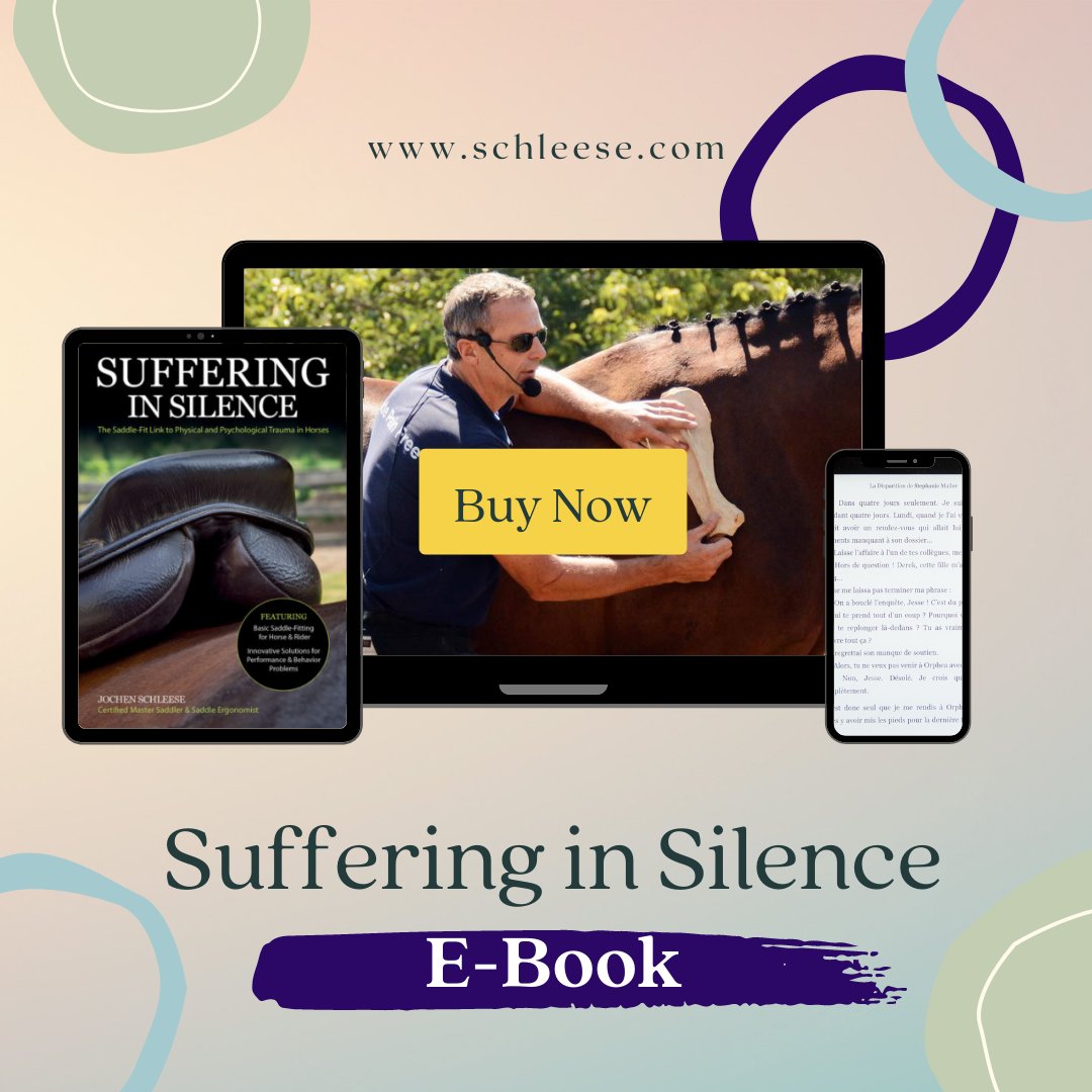 Schleese's tweet photo. Our best-selling book "Suffering in Silence: the Saddle Fit Link to Physical and Psychological Trauma in Horses" is now an ebook! Visit the link below to purchase a copy today!
https://t.co/5UqjJVap81

#Schleese #FitisEverything #SaddleFit #Horse #Equestrian #Equine https://t.co/PQhYwMEtsH