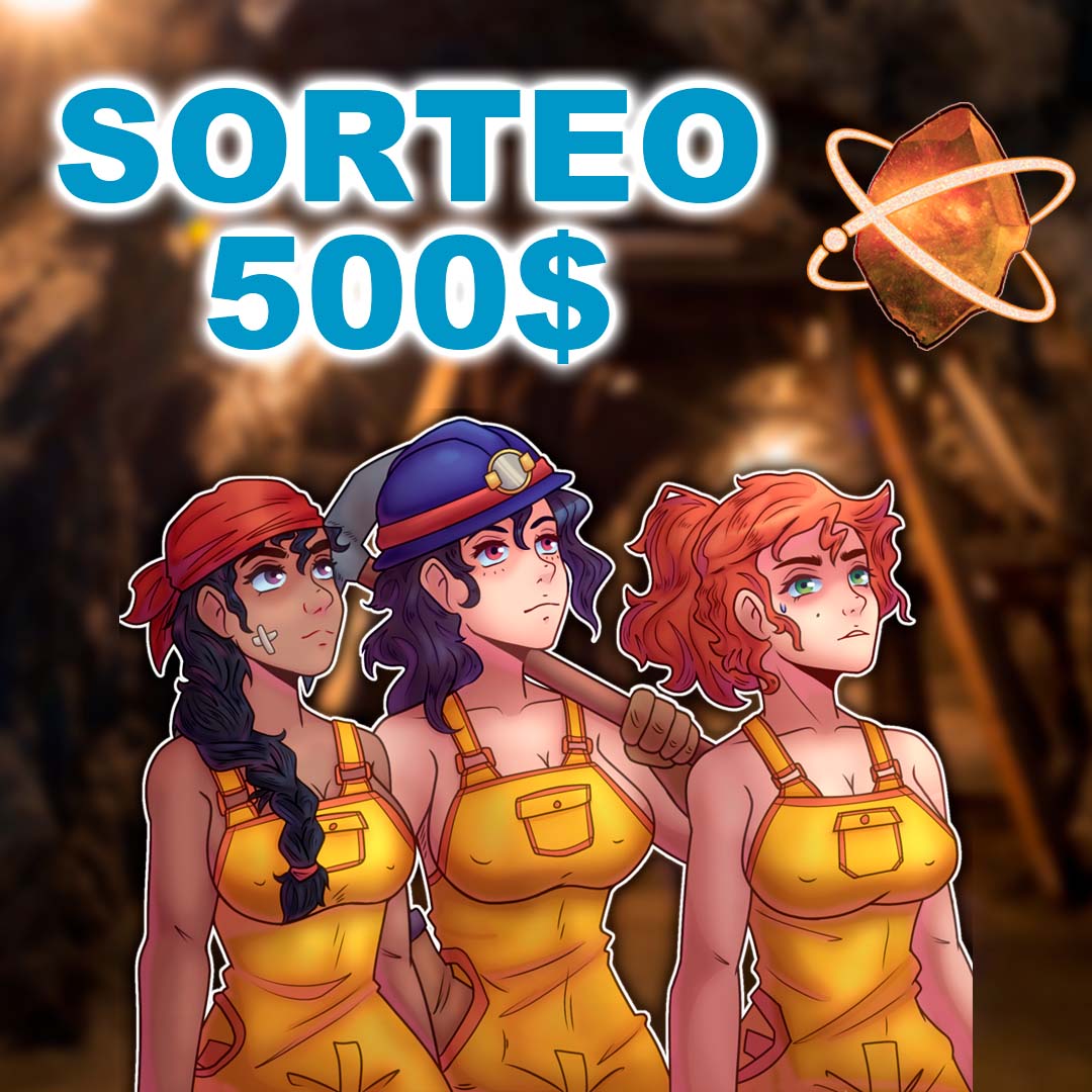 SORTEO DE 10 MINERAS R3 (50$) de @LadyMinersNFT 

CONDICIONES (Se comprobarán todas):
- Seguir esta cuenta y la de @LadyMinersNFT 
- Dar RT a este Tweet.
- Dejar un like y comentar este vídeo: youtu.be/iYOYUbjAPPM
- Suscribirse al canal (Criptodrake).
Fin: Lunes 13, 15:00 UTC.