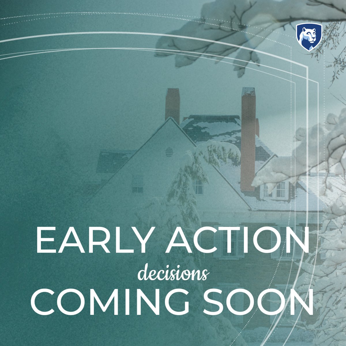 Applicants who qualified for Early Action could receive one of three different decisions:

1. An admit to Penn State.
2. A deferred decision to the next review group.
3. A denial of admission.

Admissions decisions will post in your MyPennState portal by December 24!