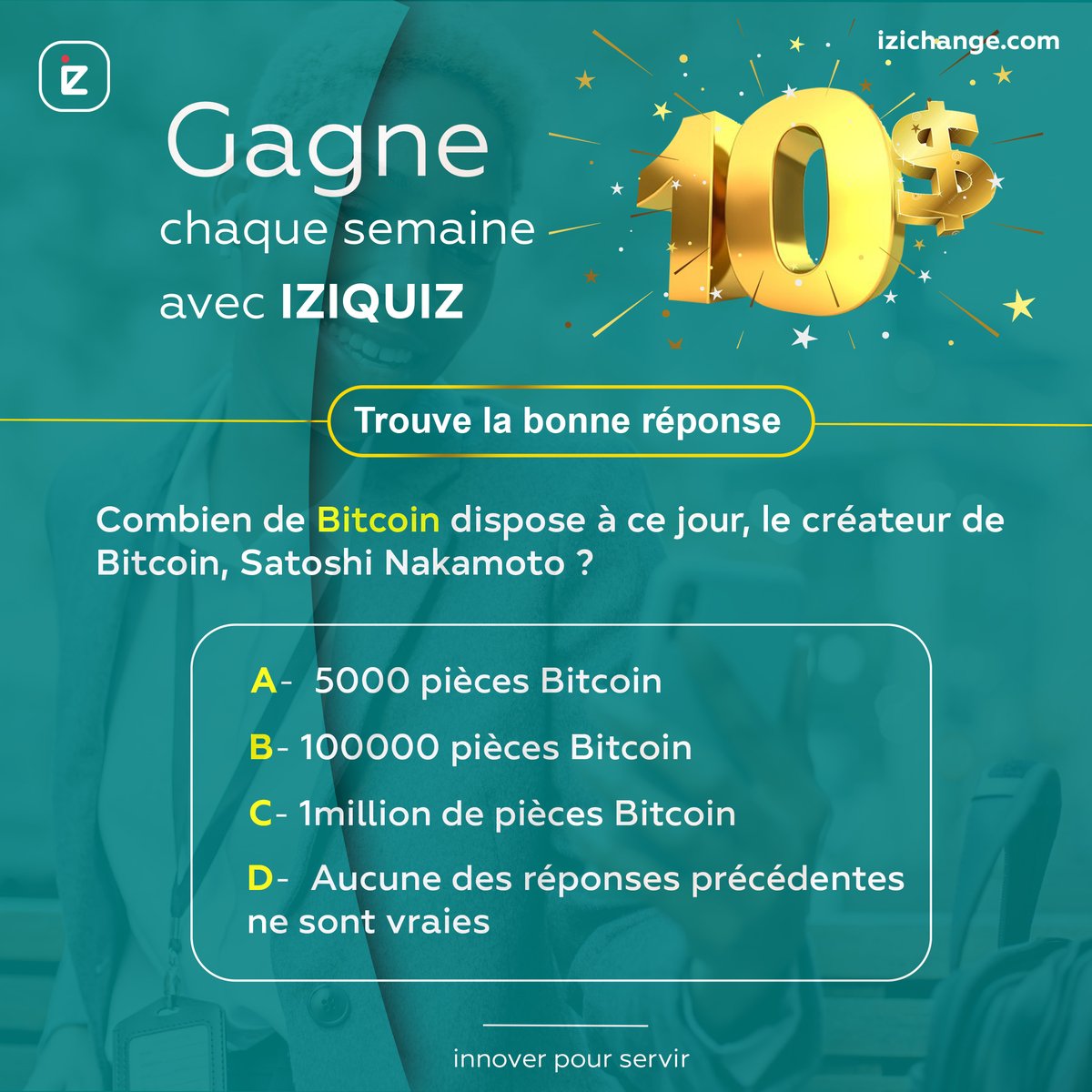 IZIchange's tweet photo. 🎁Trouve la bonne réponse et part avec 10$

🔴Pour jouer, voici les critères:

- Abonne toi à IZICHANGE sur Twitter
- Intègre https://t.co/BTYFrWnLZJ
- Tague 2 amis
- Commente ta réponse
- Retweete

NB :Les 2 bonnes réponses avec le plus de likes remportent.
🔴Fin: 20h UTC https://t.co/zHWFaQIndH