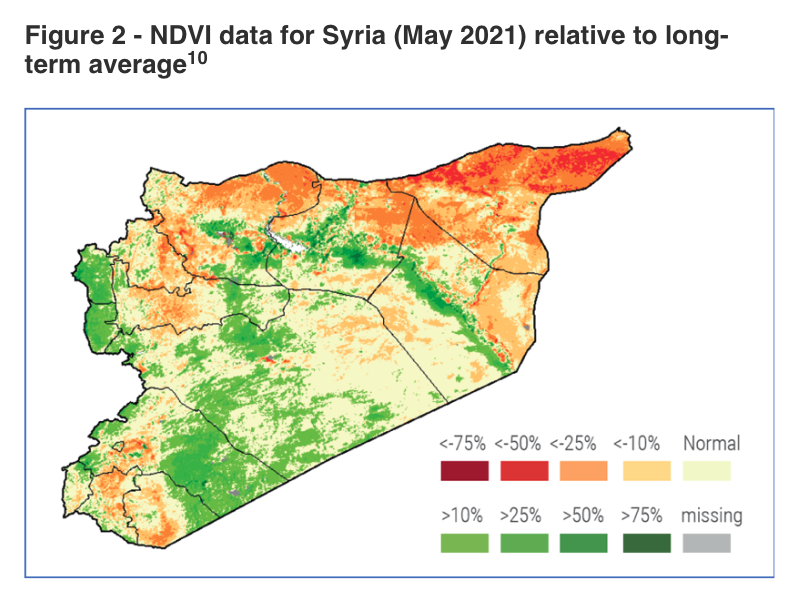 Charles_Lister's tweet photo. Excellent new @MEI_Syria piece by @Karam__Shaar &amp; @NicholasLyall: 

- "Three signs of impending famine in #Syria, absent immediate action."

1. Crippling drought
2. Unprecedented food insecurity
3. Declining aid funding

https://t.co/VBqONH4kM4 https://t.co/sMun1t7c1e