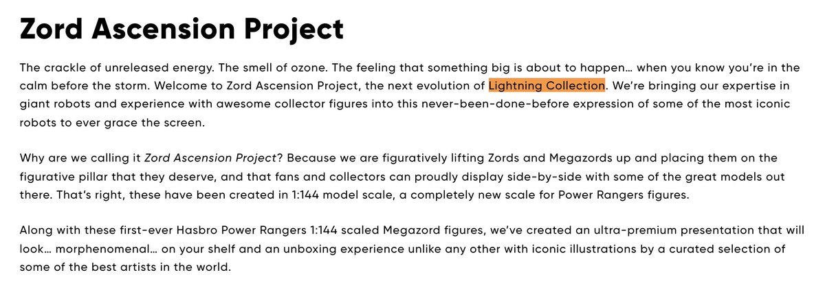Please remember that today's #FanFirstFriday is focused, #LightningCollection ⚡️ wise on the new #ZordAscensionProject expansion we saw back at Hasbro Pulse Con, the new line of 1:144 scaled Megazords!

Don't go in expecting any more figures, like Wave 12 or something, have fun!