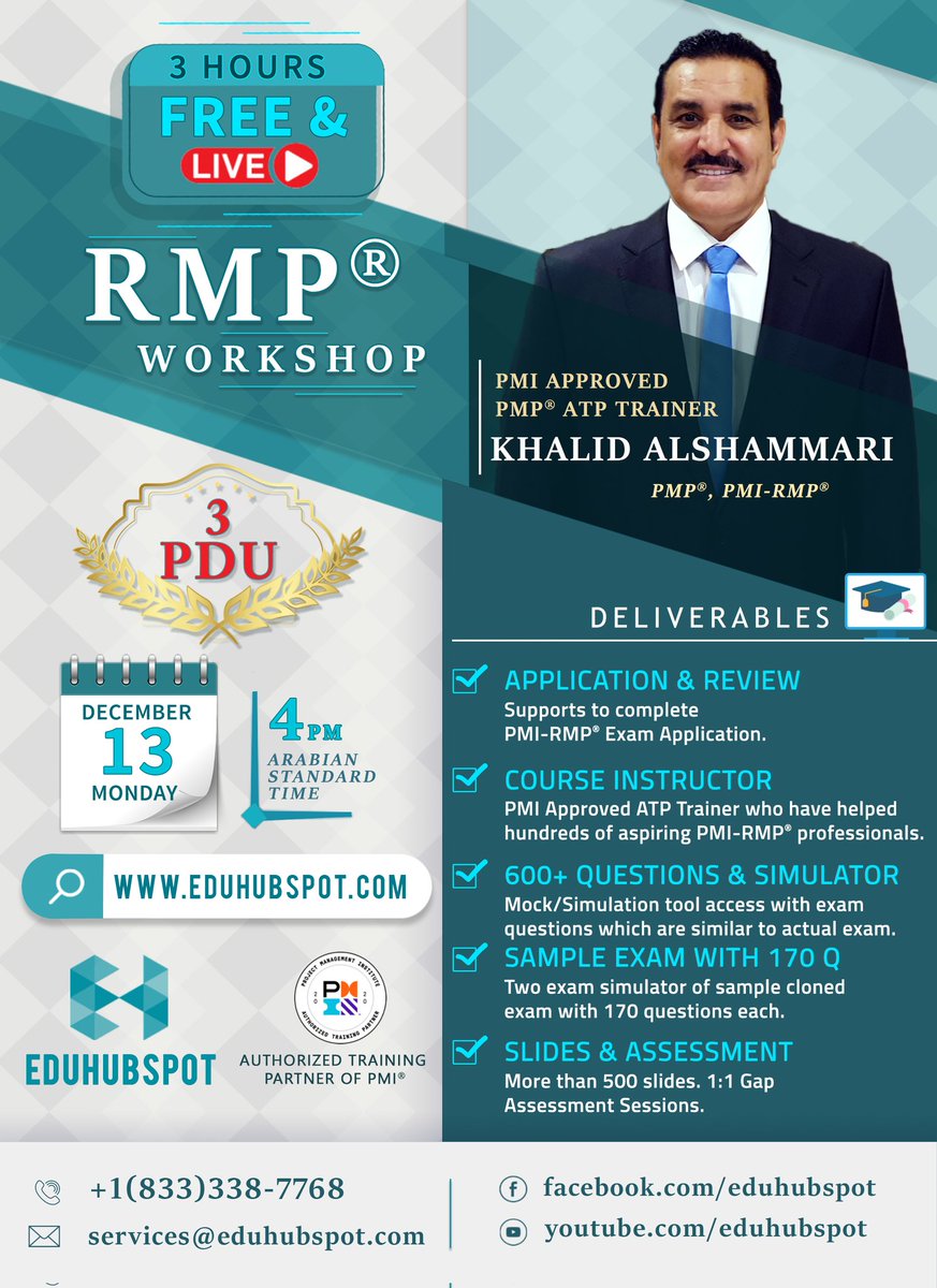 خالد الشمري PMP, PMI-ACP, PMI-RMP,CAPM,PMI-ATP tweet media