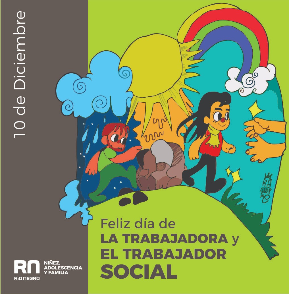 SenafRN's tweet photo. #Hoy viernes 10 de diciembre se celebra el #DíaDelTrabajadorSocial en la Argentina.
Queremos desearle un feliz día a las y los trabajadadores de la #SENAF que con su labor diaria ayudan a la contención de niñas, niños y adolescentes. https://t.co/mZNQWUZ1Ba