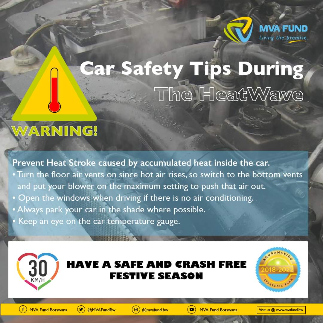 MVAFundBW's tweet photo. 𝐂𝐀𝐑 𝐒𝐀𝐅𝐄𝐓𝐘 𝐓𝐈𝐏𝐒 𝐃𝐔𝐑𝐈𝐍𝐆 𝐓𝐇𝐄 𝐇𝐄𝐀𝐓𝐖𝐀𝐕𝐄
Below are a few safety tips to help prevent Heat Stroke caused by accumulated heat inside the car. https://t.co/2tgBkOxTVR