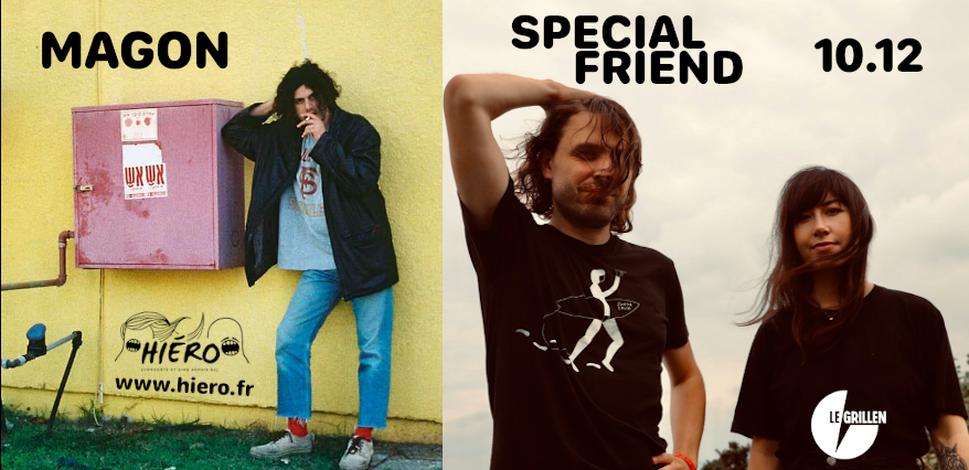Deuxième soirée consacrée à @HowlinBananarec, ce soir (20h30) au <a href="/legrillen/">Legrillen</a> à #Colmar avec Special Friend et Magon !