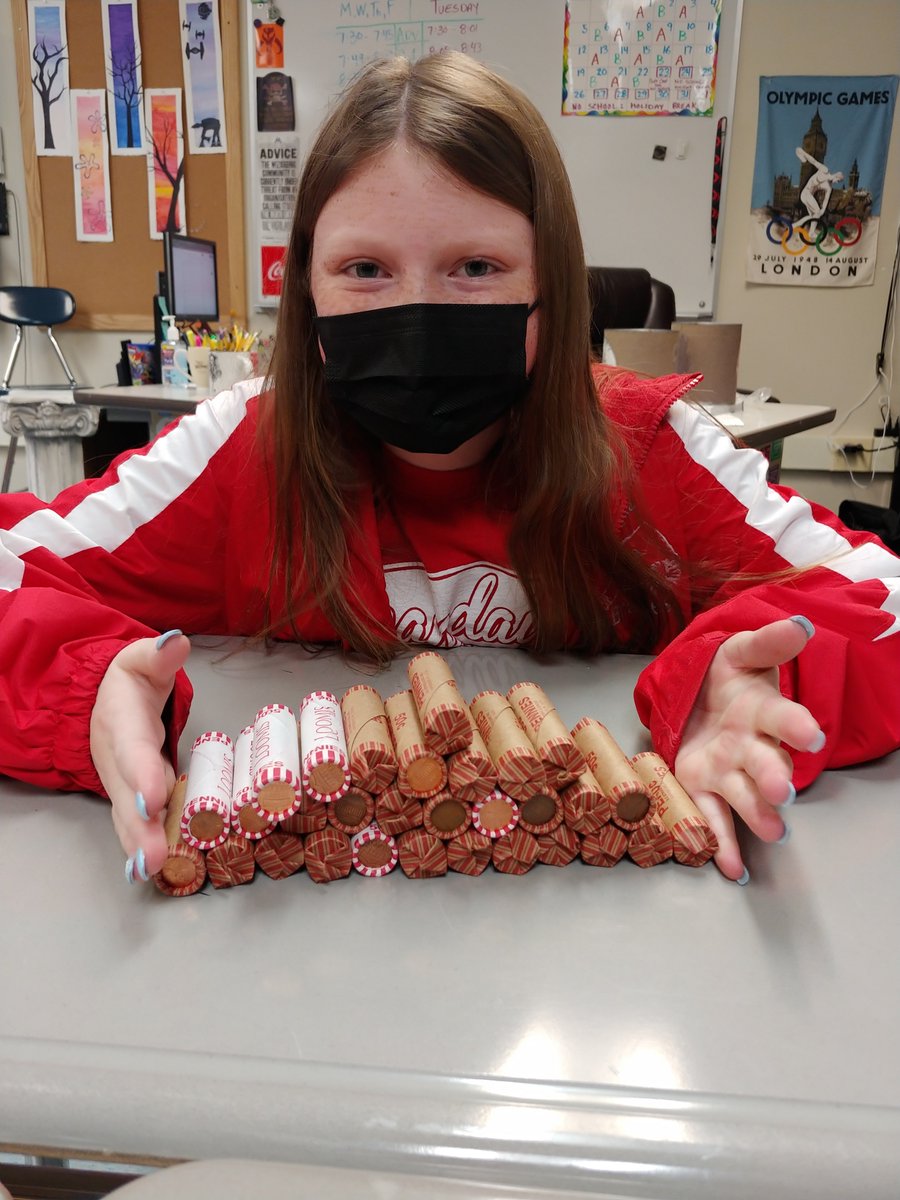 CDGA_MS's tweet photo. Mr. Sutter's Advisory went All-In on the 6th Grade Penny Challenge!  #CanandaguaProud #OneBravesFamily  #PennyChallenge  #TeamSeneca https://t.co/Gg8WHKSOAq