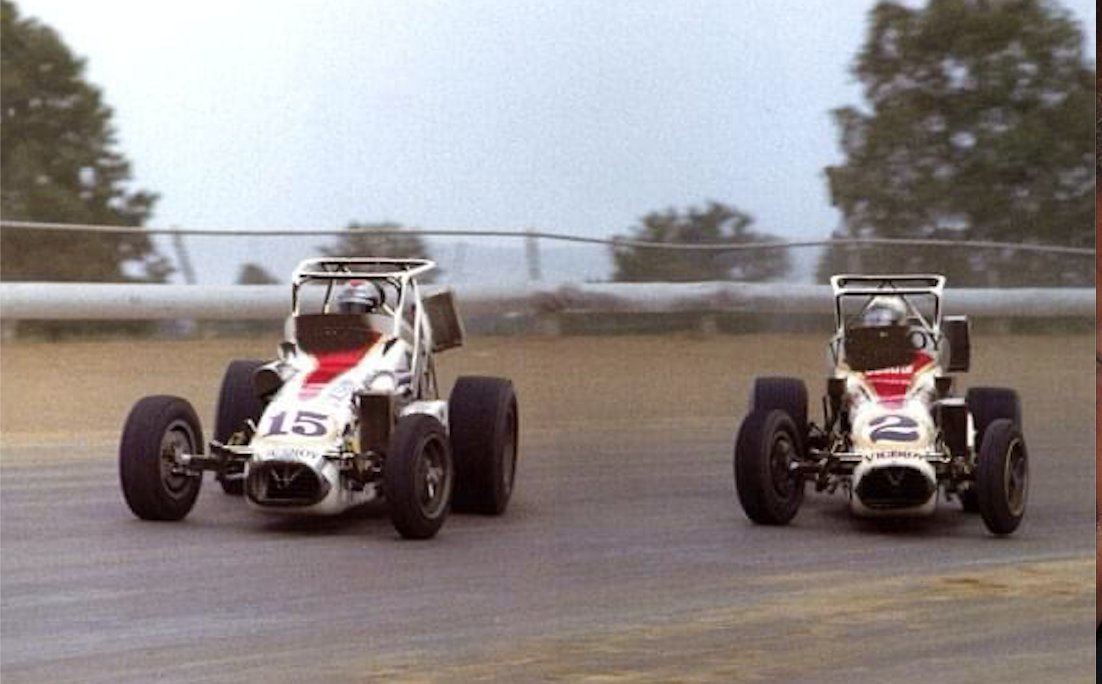 MarioAndretti's tweet photo. I feel loss &amp; sadness at the passing of Al Unser.  One of the top 5 racers who has ever lived - and the kindest, calmest, smartest, toughest, most fun, well-liked guy ever.  Our most fun was on dirt; here he and I battled and laughed at DuQuoin Illinois- and then had a beer. RIP https://t.co/BO4iRNjFDr