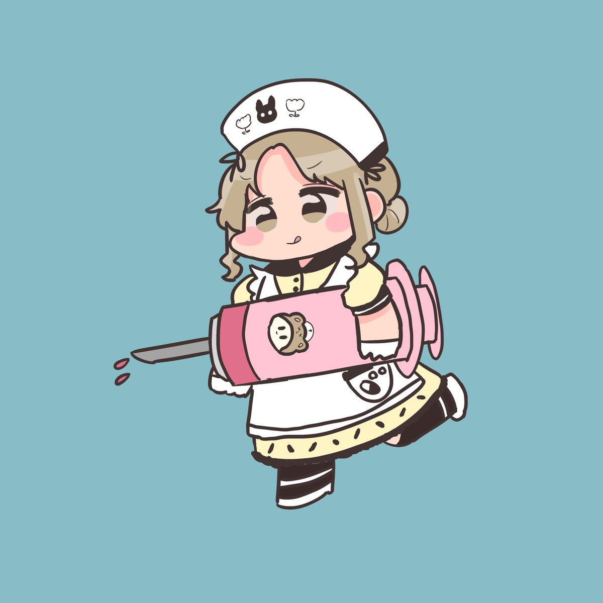 市川雛菜 「雛菜ちゅーしゃは得意〜💉

 #新しいプロフィール画像 」|をめぴ🐻🍚のイラスト