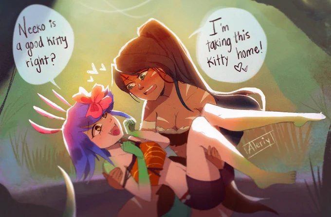 Neeko &amp; Nidalee ❤️

#LeagueOfLegends #LeagueOfLegendsArt #ArtofLegends 