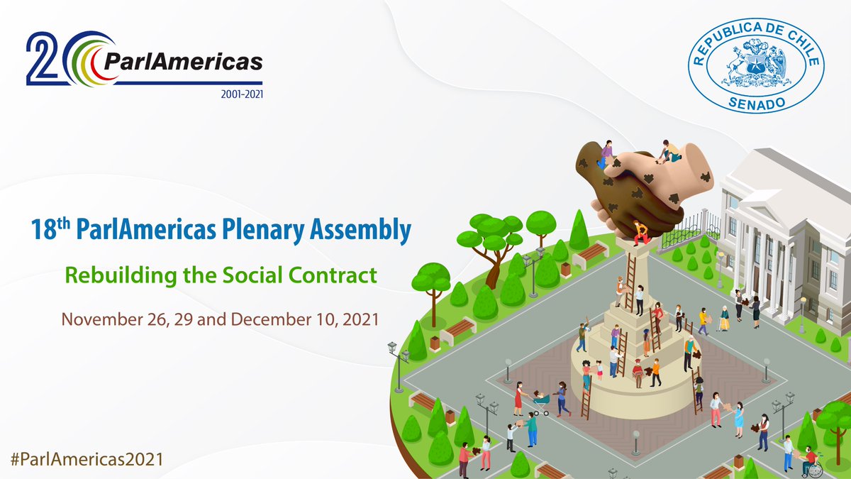 Today, on #HumanRightsDay, we hold our Plenary Session of #ParlAmericas2021, to exchange legislative experiences on rebuilding the social contract for more just &amp; inclusive societies. It begins in less than 1 hr.
📍bit.ly/3lM2x1G
🗨️Interpretation in Spa/Eng/Fre/Por