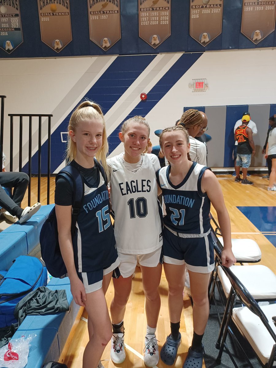 Coach_Joel_Vega's tweet photo. #BSORecap Foundation Academy gets win over South Lake. The old guard vs The new guard :) Few better example for young ladies to look up to than @EllasynMatlak plays the game the way it should be played, end to end whistle to whistle gets at it. BSO 26 @Zojay19 & 27 Avery Michels https://t.co/2Py5sWMYQs