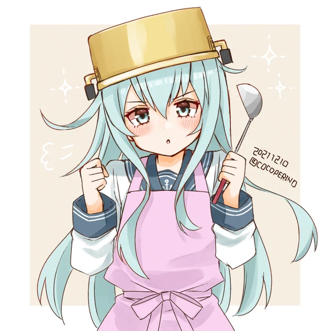 なべひびき
#艦これ版深夜の真剣お絵描き60分一本勝負  #艦これ版真剣お絵描き60分一本勝負_20211210 