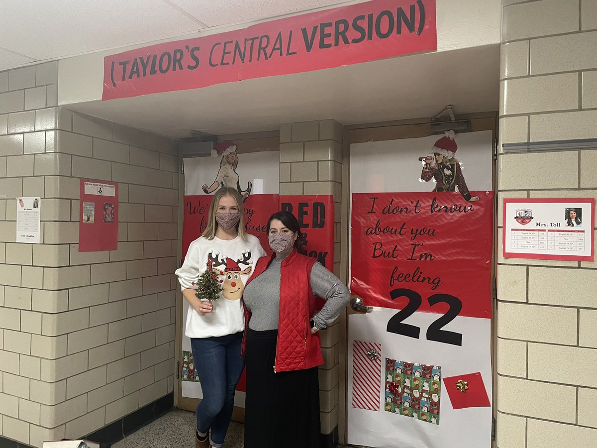 centralsga's tweet photo. Congratulations to our Holiday Door Decorating Contest winners! Check out these doors and the many more around school for some holiday cheer🎄🐾❤️ https://t.co/ePsHEHtKcA