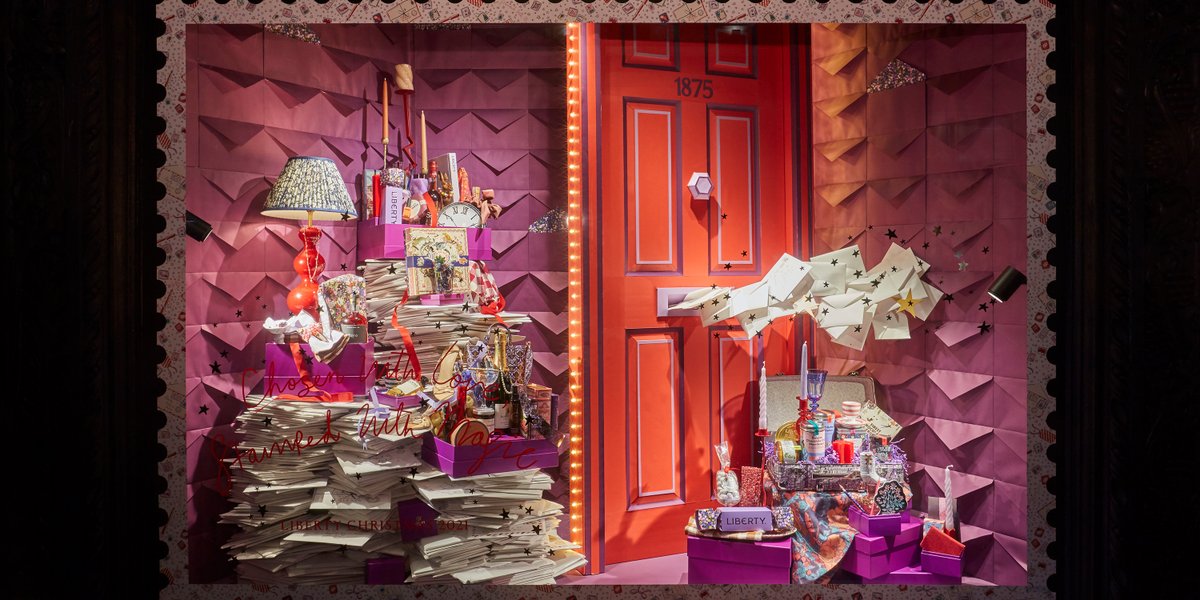LibertyLondon's tweet photo. Behind The Windows: Christmas 2021. Liberty's Visual Concept Team reveal the story behind the joy-filled Christmas window display. Read More: https://t.co/q2TqTE2ps8 #LibertyChristmas https://t.co/ZxneFXKfPO