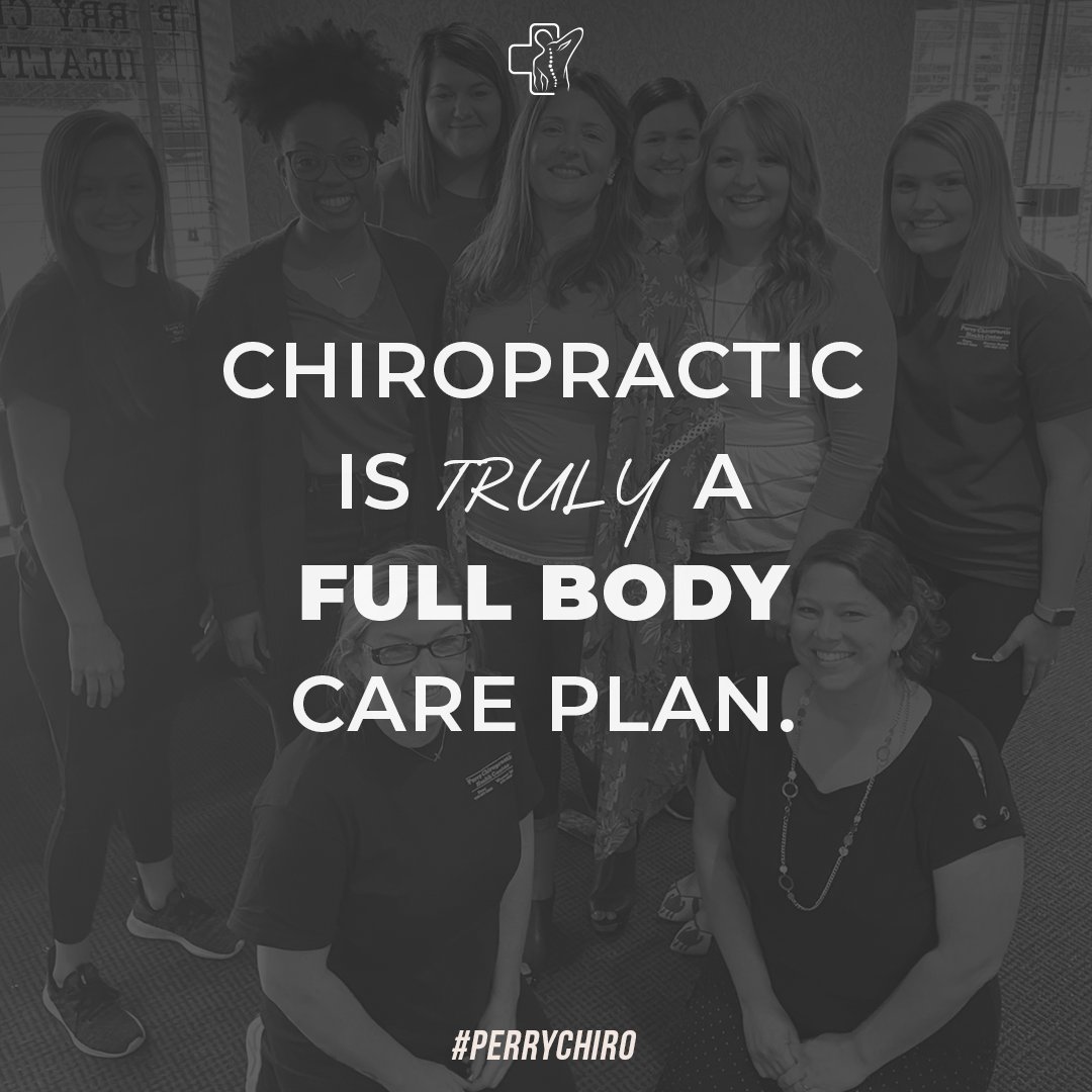 PerryChiro's tweet photo. The entire body can be treated through chiropractic care, since it revolves around the proper alignment of the spine & nervous system. Get your adjustment today. Happy Friday! #PerryChiro #Chiropractic #Adjustment #Friday #TGIF #Friyay #ChiropracticCare https://t.co/sD2igPWueV