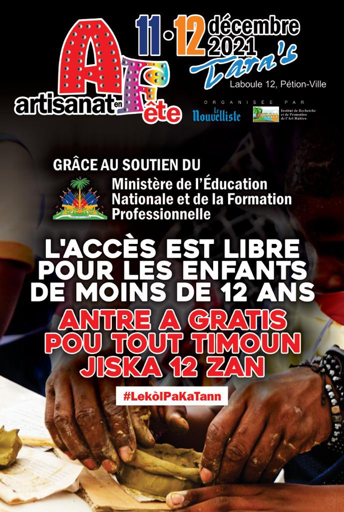 MENFP_Education's tweet photo. Éducation/Appui à la création
Encourager la créativité chez les jeunes, les métiers manuels, la formation professionnelle ...et promouvoir l’autonomisation des jeunes ...font partie des actions du MENFP dans le cadre de la réforme du secteur éducatif #12mesures.
#LEKÒLPAKATANN. https://t.co/JK9XuzanbR