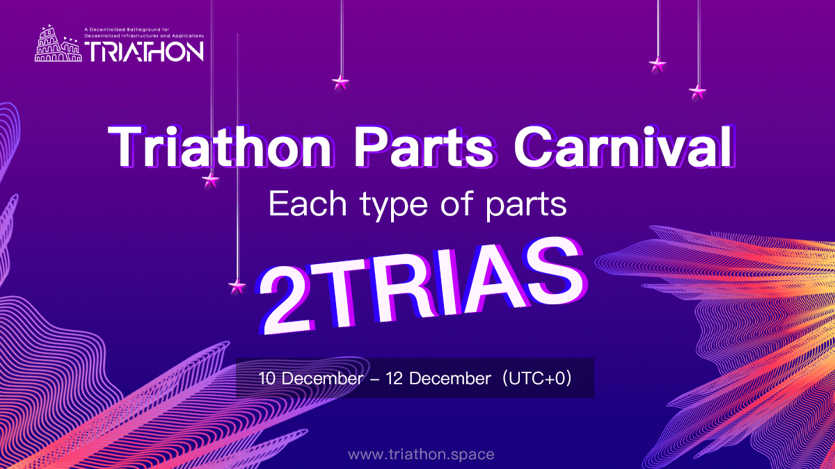 TriathonLab's tweet photo. 🎊#Triathon Parts Carnival Has Just Begun!
🎉EVERY SHIP PART FOR ONLY 2TRIAS! 
🪐Build your SHIP and Fight for your CHAIN!
👉https://t.co/MhaaQQX1H1 https://t.co/Hpm9JJRNcl