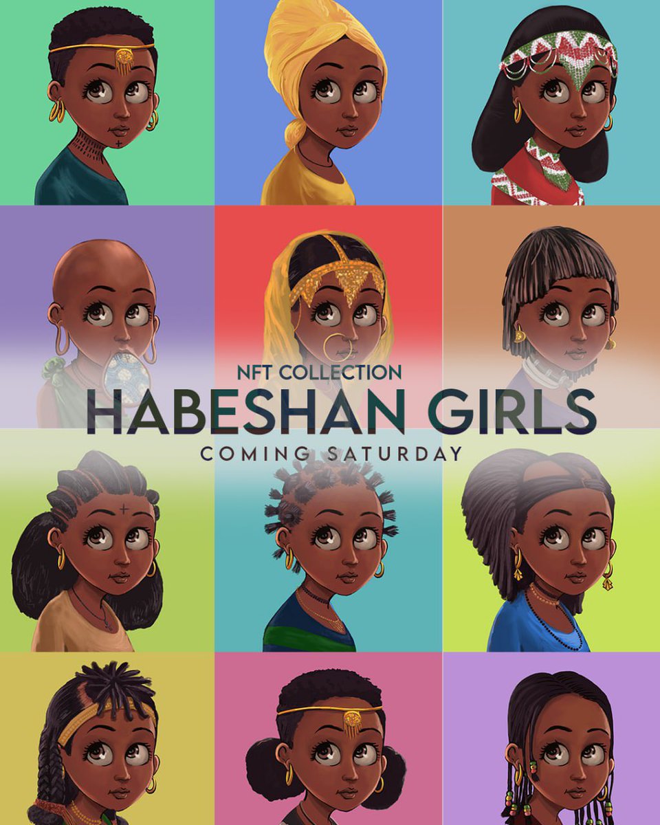 New collection Habeshan Girls NFT 🤩
#addisababa #ethiopia #habeshan #nft #nftart #nftartist #nftdrop #nftcommunity #binyadenew #eth #nftcollector #NFTdrop
#cartoon
