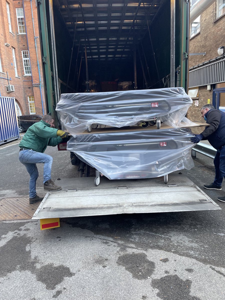 AlastairWilson7's tweet photo. Out with the old and in with the new. ⁦@WhippsCrossHosp⁩ the first of the New Linet Trollies being delivered and already distributed and in use in Theatres ⁦@LINET_UK⁩ ⁦@BartsHospital⁩ ⁦@aligailtaylor⁩ https://t.co/Hres5k0qsJ