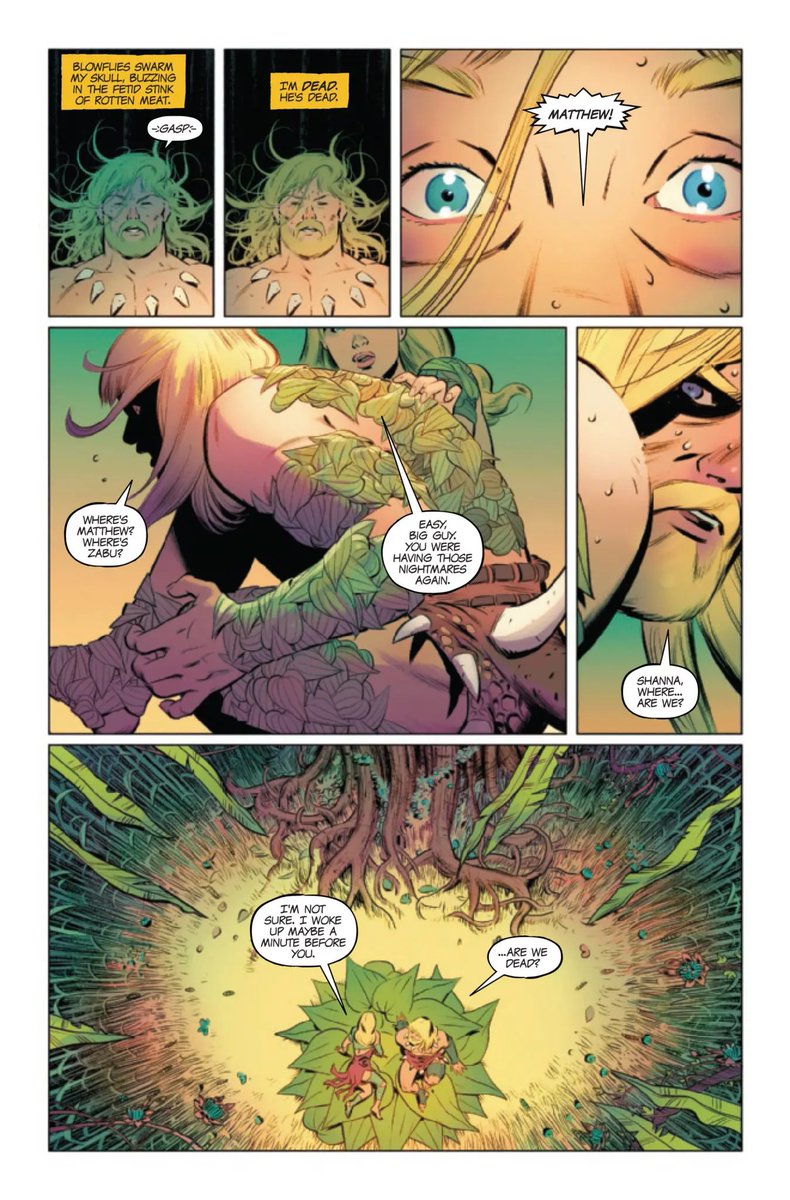 Zac Thompson (@zacbethompson) on Twitter photo KA-ZAR: LORD OF THE SAVAGE LAND #4 drops next week. Secrets are revealed, the past is revisited, and an endangered species is brought back from the brink.
Check out <a href="/BakadoriSan/">︽Álvaro✵López︽</a> and Matt Milla's pages! KA-ZAR: LORD OF THE SAVAGE LAND #4 drops next week. Secrets are revealed, the past is revisited, and an endangered species is brought back from the brink.
Check out <a href="/BakadoriSan/">︽Álvaro✵López︽</a> and Matt Milla's pages!