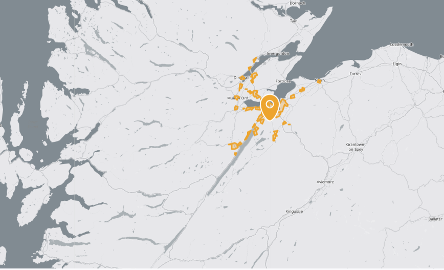 BlackIslePMD's tweet photo. A very handy wee tool - shows you the difference in travel radius for 1 hour by car vs 1 hour by public transport. https://t.co/QAJrQ52T5W