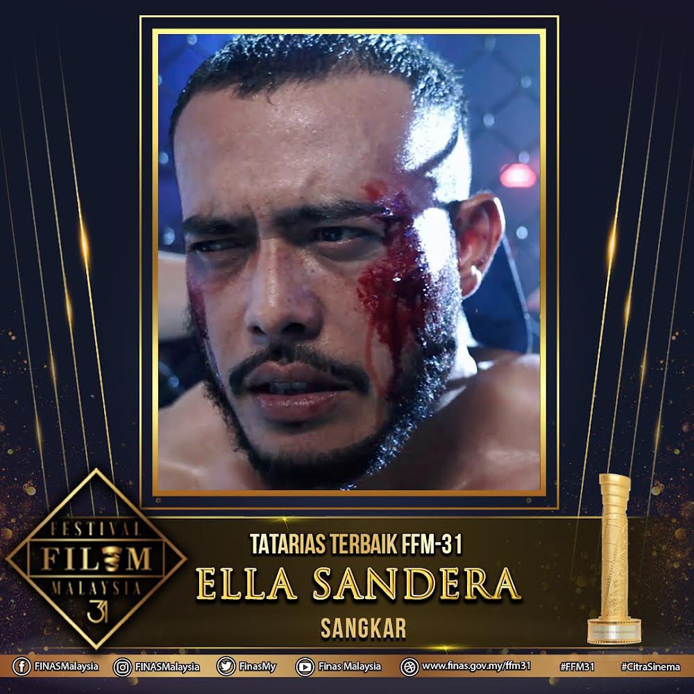 primeworksfilm's tweet photo. Bukan Sekadar Pertarungan! Tahniah kepada Nazrul Asraff 'Uncle' Mahzan untuk Penataan Seni Terbaik &amp; Ella Sandera untuk Tatarias Terbaik!

Dan tahniah juga diucapkan kpd semua tenaga kerja filem #SangkarMovie!

#FFM31
@FinasMy https://t.co/ODFUiIpF6w