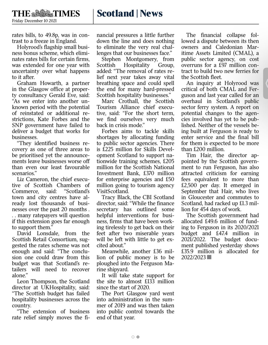 barrendero's tweet photo. Scots business leaders condemn lack of government support. These leaders should not be surprised. This SNP dislike (on a good day) business and actively despise those successful in it. @cultfree54 @2351onthelist @carmic3 @Ian_Burnett_ @elrick1 @mik61scot @edglasgow59 @Kat_Bee_123 https://t.co/4ZPNRzYsAU