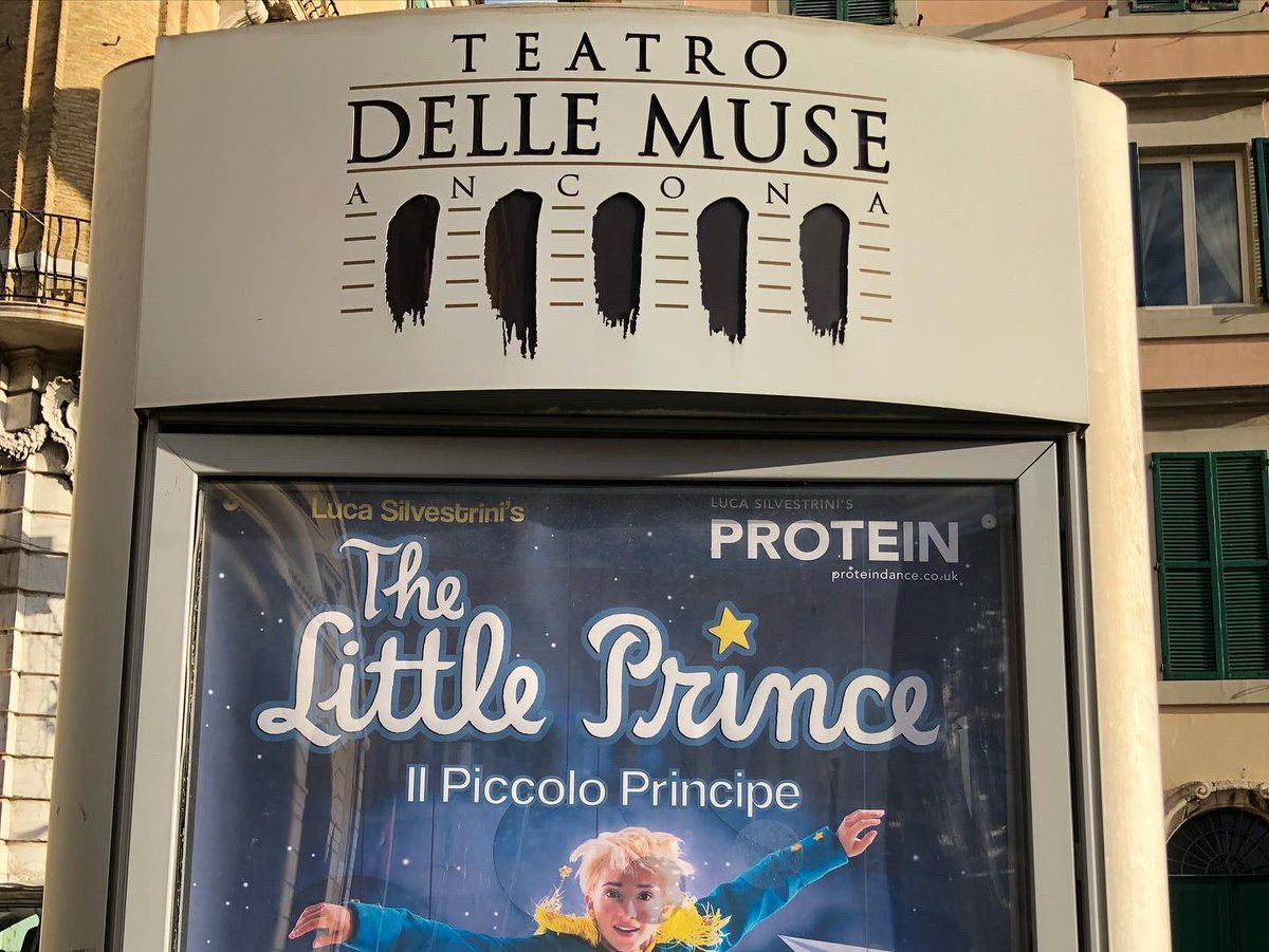proteindance's tweet photo. The Protein company is having an Assolutamente FANTASTICO time exploring Ancona City, Italy, ahead of this weekend's performances of #TheLittlePrince at Marche Teatro. We just can't wait!

And just look what we discovered at No.19... 👑💫

#IlPiccoloPrincipe #AnconaCity https://t.co/FUrIK0BNGy