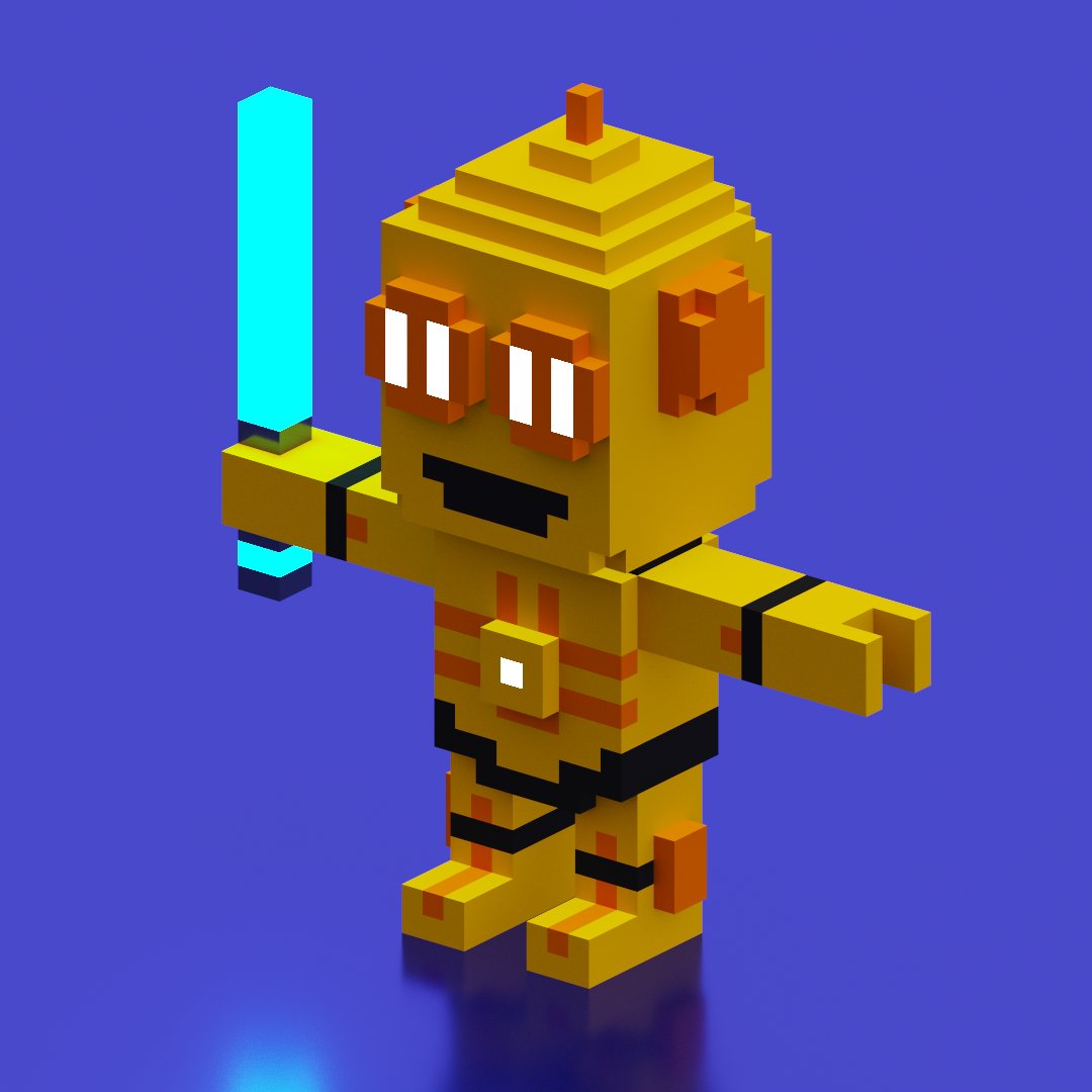 BlockbotsNFT's tweet photo. 💫 From a #metaverse not so far away, C3BB is ready to pulverize his enemies 

This last Legendary BlockBot will be airdropped to a lucky #BlockBots owner next week 👀

#BotFam #NFT #Airdrop https://t.co/6JlbflrGDF
