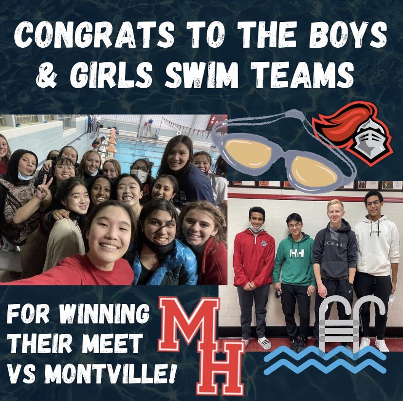 mhillsathletics's tweet photo. Way to go MH Swim! Keep it up scarlet knights!! #swimming #morrishills #scarletknights https://t.co/gXqiL5BQ2j