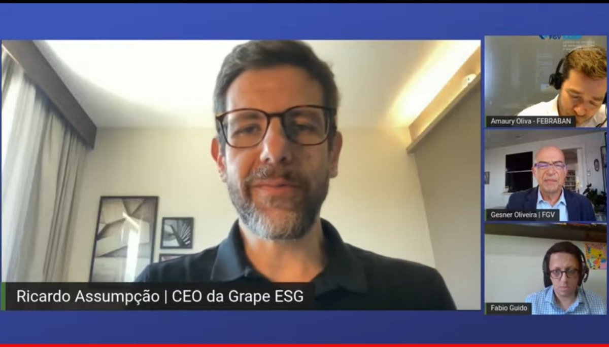 GrapeEsg's tweet photo. Quais foram os ganhos reais da @COP26? O CEO da Grape ESG, Ricardo Assumpção (@assumpcaoric) fala sobre o assunto agora em webinar do CEISA da @FGV_EAESP. Com @gesner_oliveira @FLGuido e Amaury Oliva.
Acompanhe: https://t.co/L2rB1lqMfc https://t.co/ot72eUe3eU