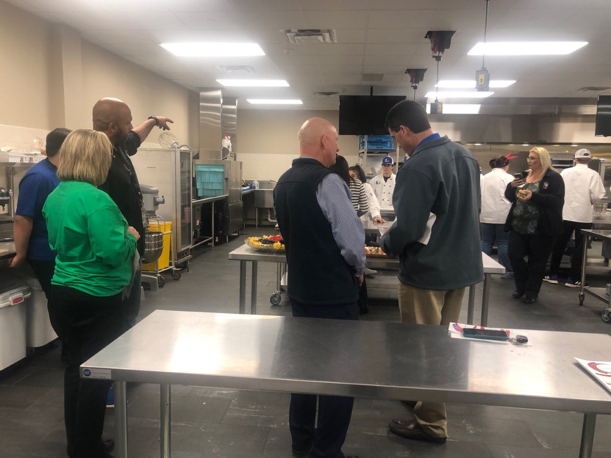 Advanced Culinary Arts students did an AMAZING job hosting our open house to showcase our new kitchen and showing off their Culinary Skills! <a href="/LampasasISD/">Lampasas ISD</a> #badgernation