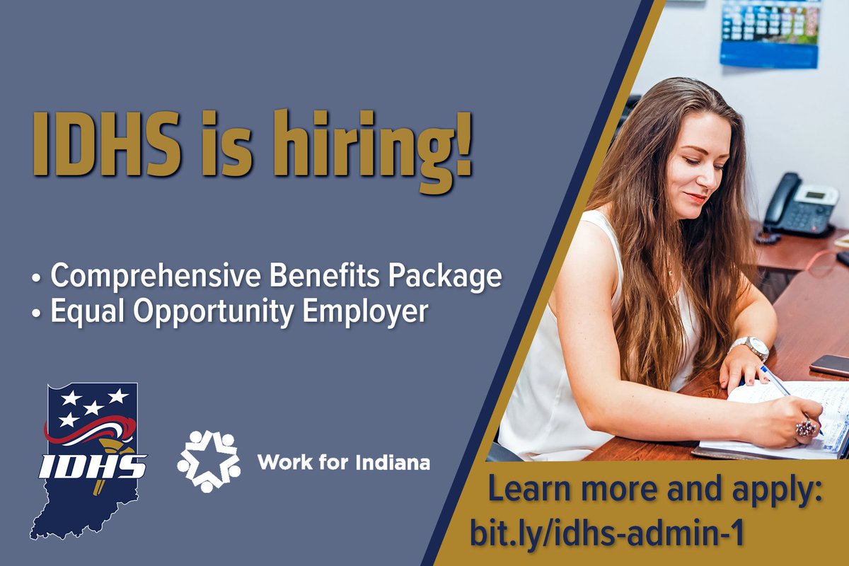 IDHS is currently looking for new people to fill a variety of roles in our team. Go to bit.ly/3r6kjxy to apply today!