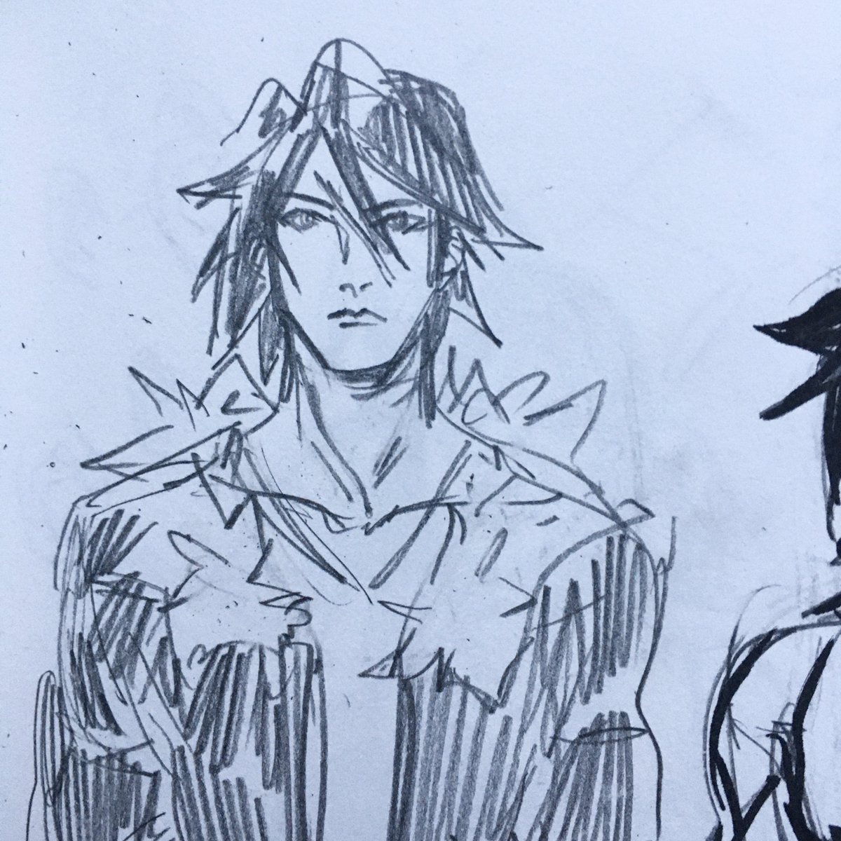 ff8 scribbles from last winter i found while cleaning up 