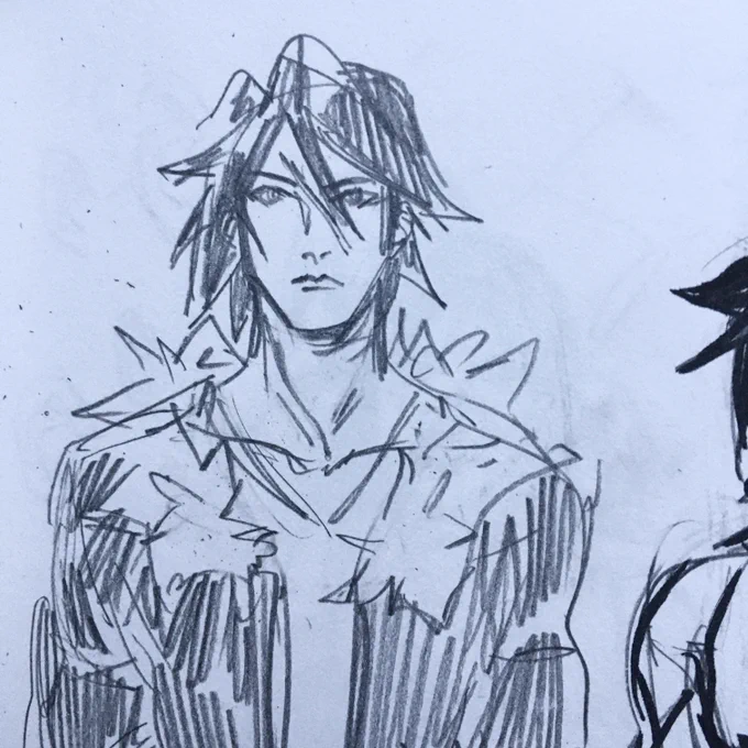 ff8 scribbles from last winter i found while cleaning up 